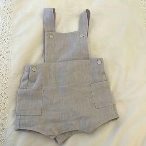 Jacadi linen overalls in grey